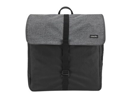 Electra Heather Charcoal Gepäckträgertasche – Schwarz/Grau