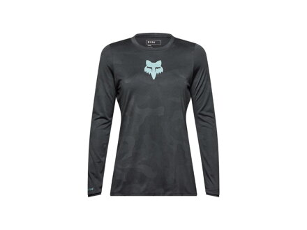 Fox Racing x Trek Ranger Langarm-Mountainbike-Trikot für Damen – Schwarz