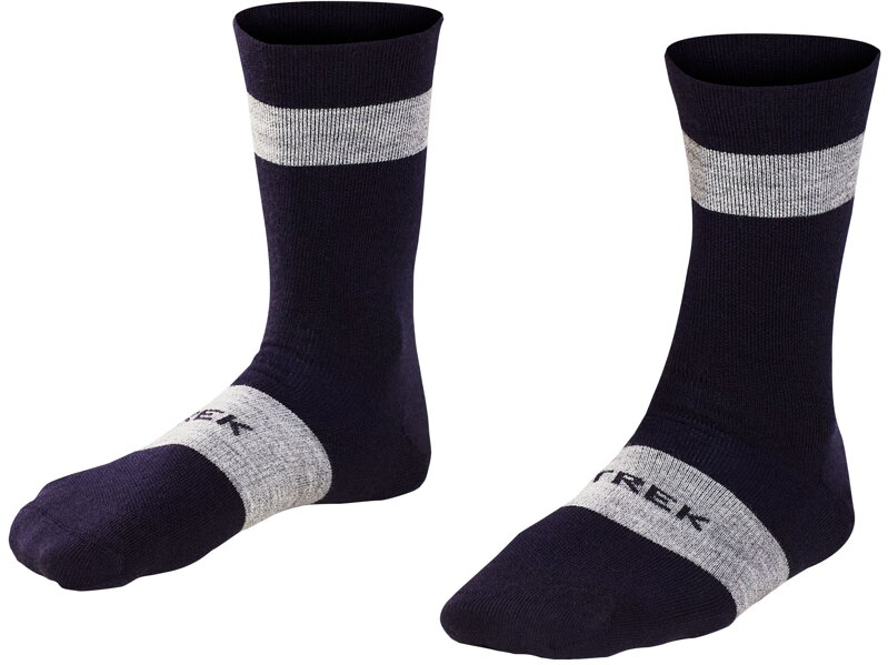 Trek Race Crew Radsocken aus Merinowolle – Tiefseeblau